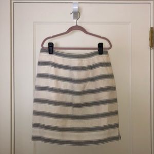 J. Crew Striped Salon Mini Skirt
